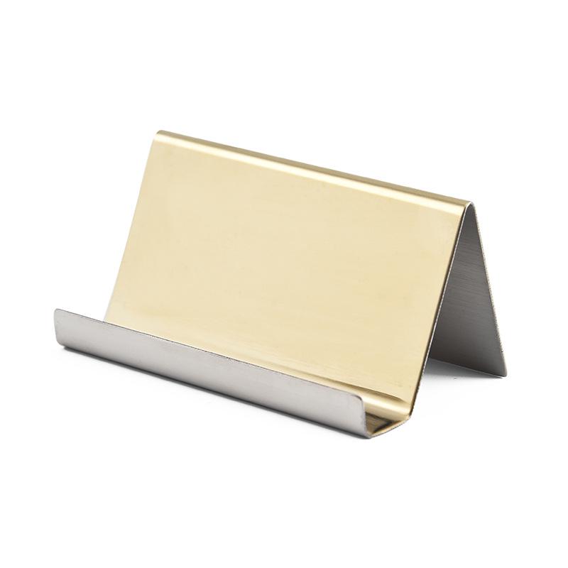 304 Stainless Steel Business Card Holder and Phone Stand