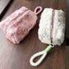 Heart-shaped plush makeup bag, soft travel cosmetics storage bag, portable pencil case, cute storage bag
