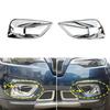Chrome Front Fog Lamp Light Cover Trim Frame Decor Bezels For Jeep Cherokee 19+