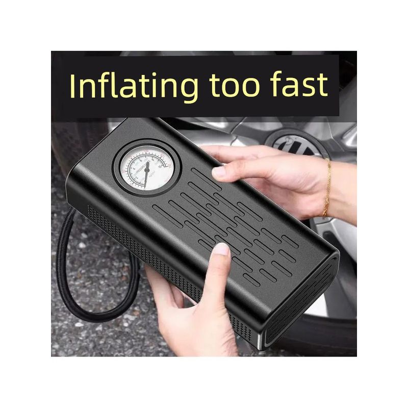 Fully Automatic Wireless Digital Display Car Air Pump for Motorcycles, Cars, Electric Bicycles, Portable High-Pressure Air Pump