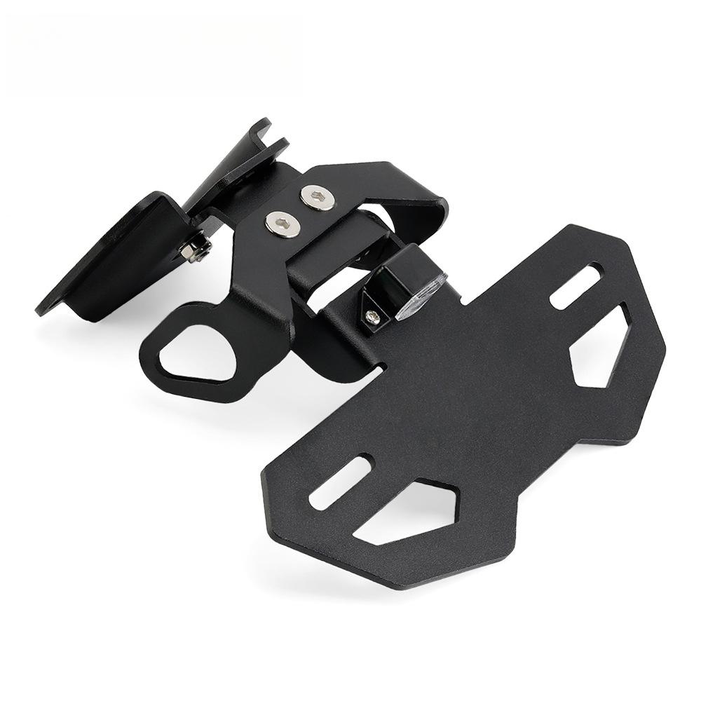 

For YAMAHA YZF R7 MT07 FZ07 Motorcycle License Plate Holder Tail Tidy Turn Signal Light LED Accessories Frame Adjustable YZFR7 чёрный