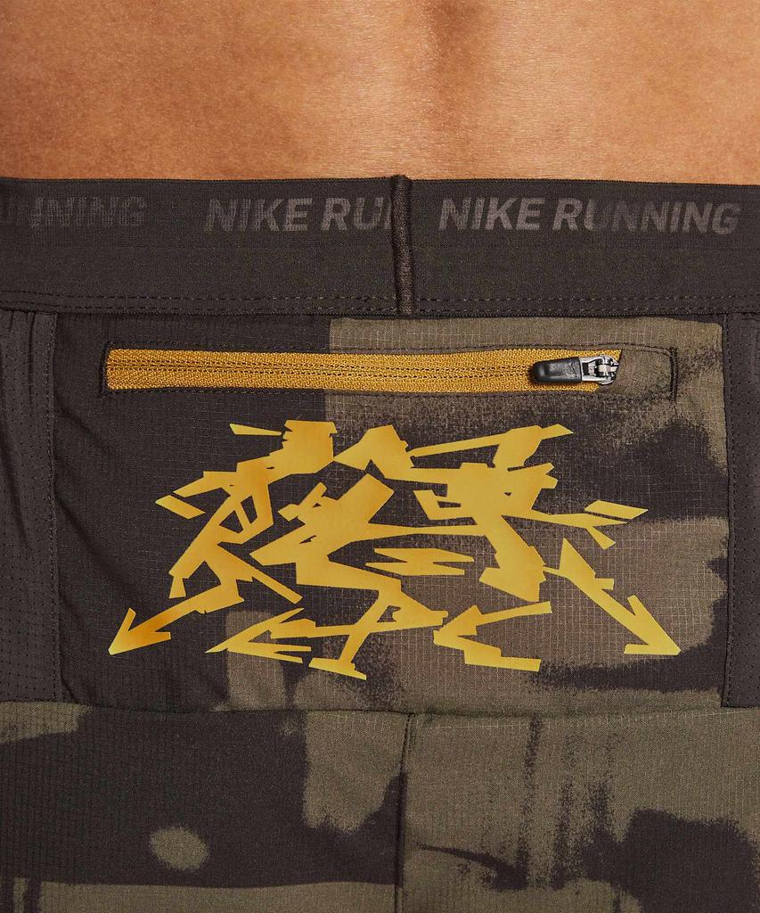 NIKE Stride Dry-Fit 5-Inch Brief-Lined Running Shorts M - Dark Hazel:Velvet Brown:Fit Moss / Iq6058-212