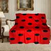 1 pezzo Coperta Morbida Stampata per la Casa, Coperta Coccinella per Letto e Divano, Regalo Speciale per la Famiglia