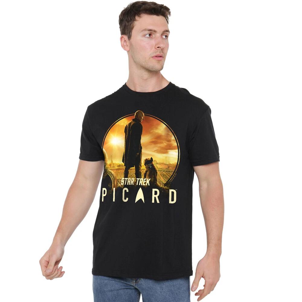 Star Trek Picard A Man And His Dog T-Shirt S-5XL, Black 4XL