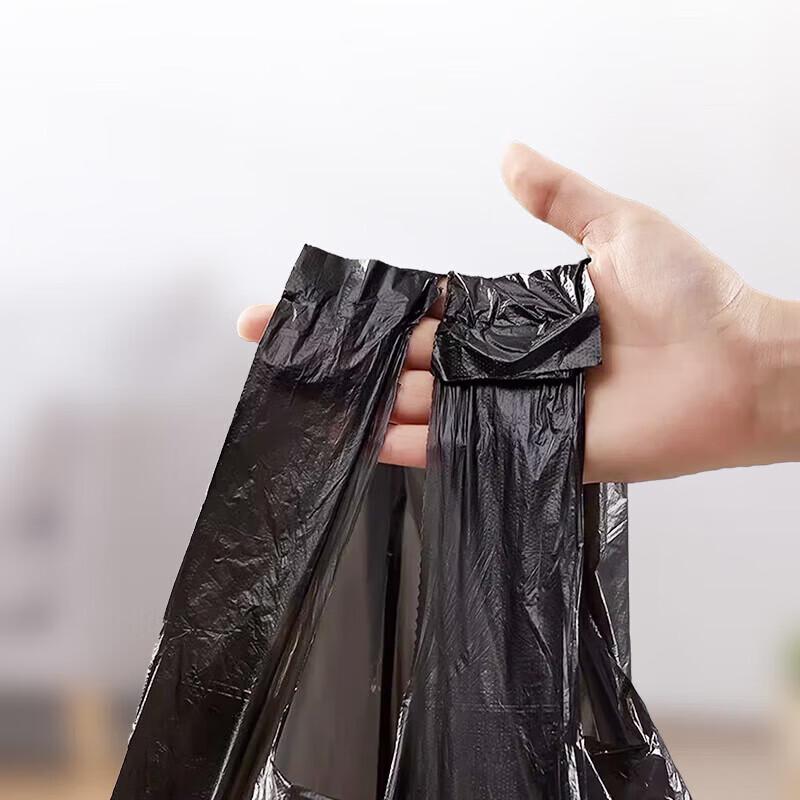 Bingyao Large Black Thick Vest-Handle Trash Bags