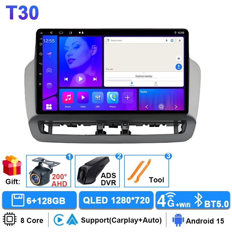 gjbn8 Car Radio For Seat Ibiza 2012 - 2015 2K QLED Android 16 Multimedia Video Player GPS 4G WIFI CarPlay Auto Wireless Stereo No 2Din