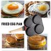 Medical Stone Four-hole Omelette Pot Non-stick Flats-bottomed Egg Dumpling Pot Breakfast Egg Burger Frying Pan Egg Pan