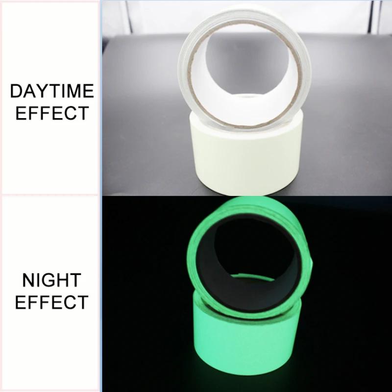 1 PZ Nastro Adesivo Autoadesivo Notturno Fluorescente Luminoso Glow In The Dark Sicurezza Domestica Decorazione 1M Nastri di Avvertimento