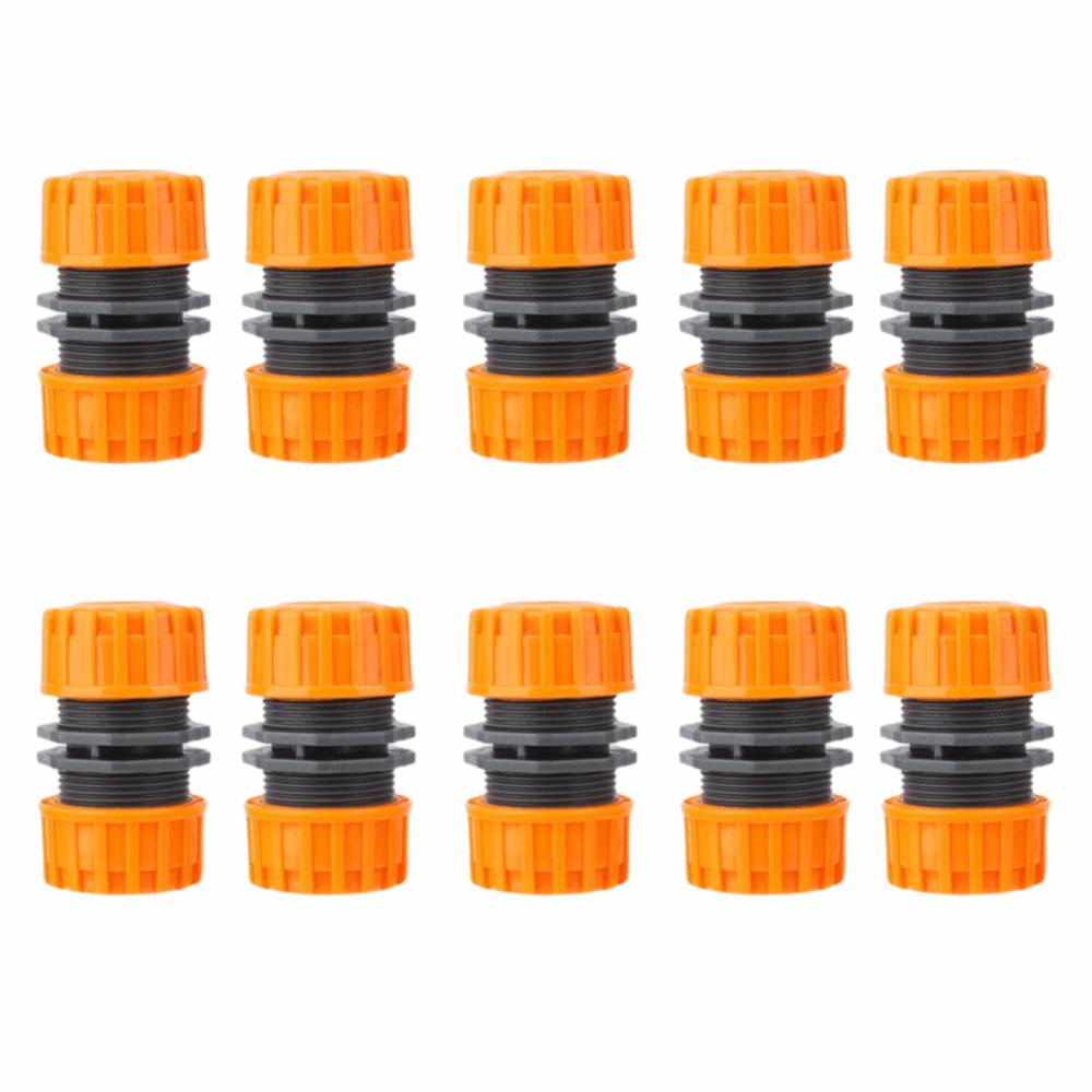 10Pcs 1/2 Inch Hose Repair Connector Orange Hose Extension Connector Hose Connector Lawn Watering for 1/2 hose