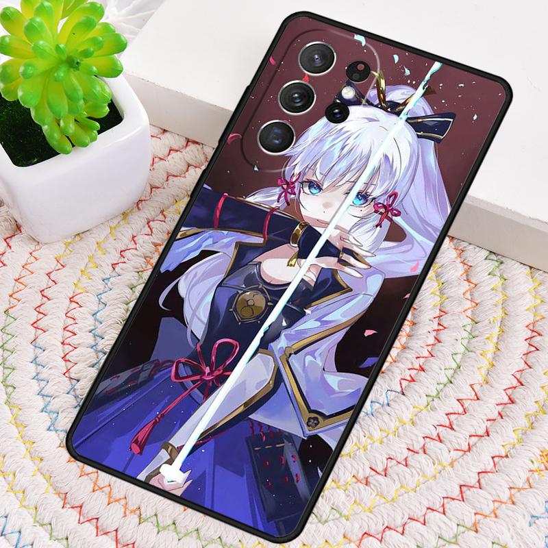 Genshin Impact Kamisato Ayaka Silicone Phone Case For Samsung Galaxy Note 10 Pro S26 S24 S23 S22 S21 Plus S25Ultra Capa Cover