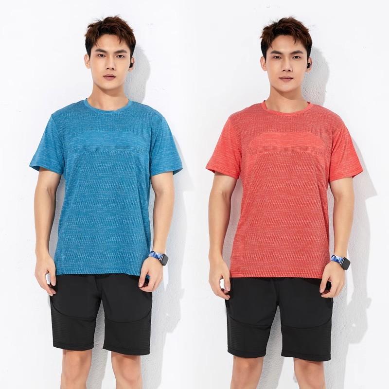 Summer running short-sleeved men's quick-drying breathable professional marathon half-sleeved t-shirt sports fitness training stretch top