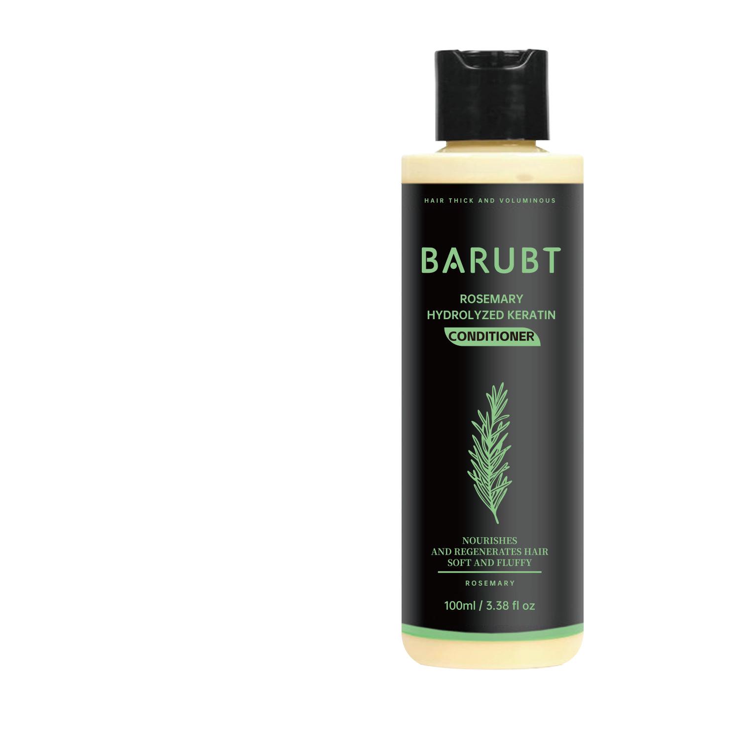 BARUBT Rosmarin Revitalisierendes Shampoo: Reinigt die Kopfhaut, spendet Feuchtigkeit, nährt, verstärkt den natürlichen Glanz und macht das Haar weich. black
