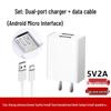 Universal Fast Charge 5V2A/5V1A USB Charger Head for Android & Type-C Devices