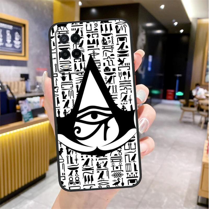 Egyptian Eye Of Horus Case For Oppo A74 A54 A94 A78 A98 A18 A60 A80 A40 A38 A58 A96 A76 A16 A15 A17 A57 A77 A5 Pro