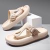 Fashion Shevalues Summer New Men's Flip Flops EVA Lightweight Leisure Slides Non-Slip Beach Sandals Soft Sole Comfortable Home Slippers
