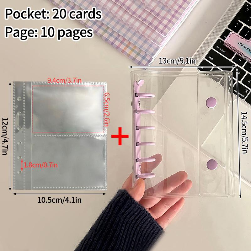 3/4/5/6 Inch Photo Album Ins Kpop Photocard Holder DIY Idol Star Card Collect Book Loose-leaf Binder Picture Card Holder Gift