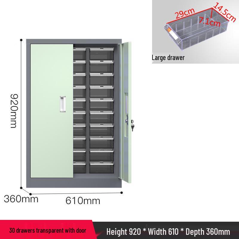 Parts & Screws Storage Cabinet with Iron Sheet Drawers