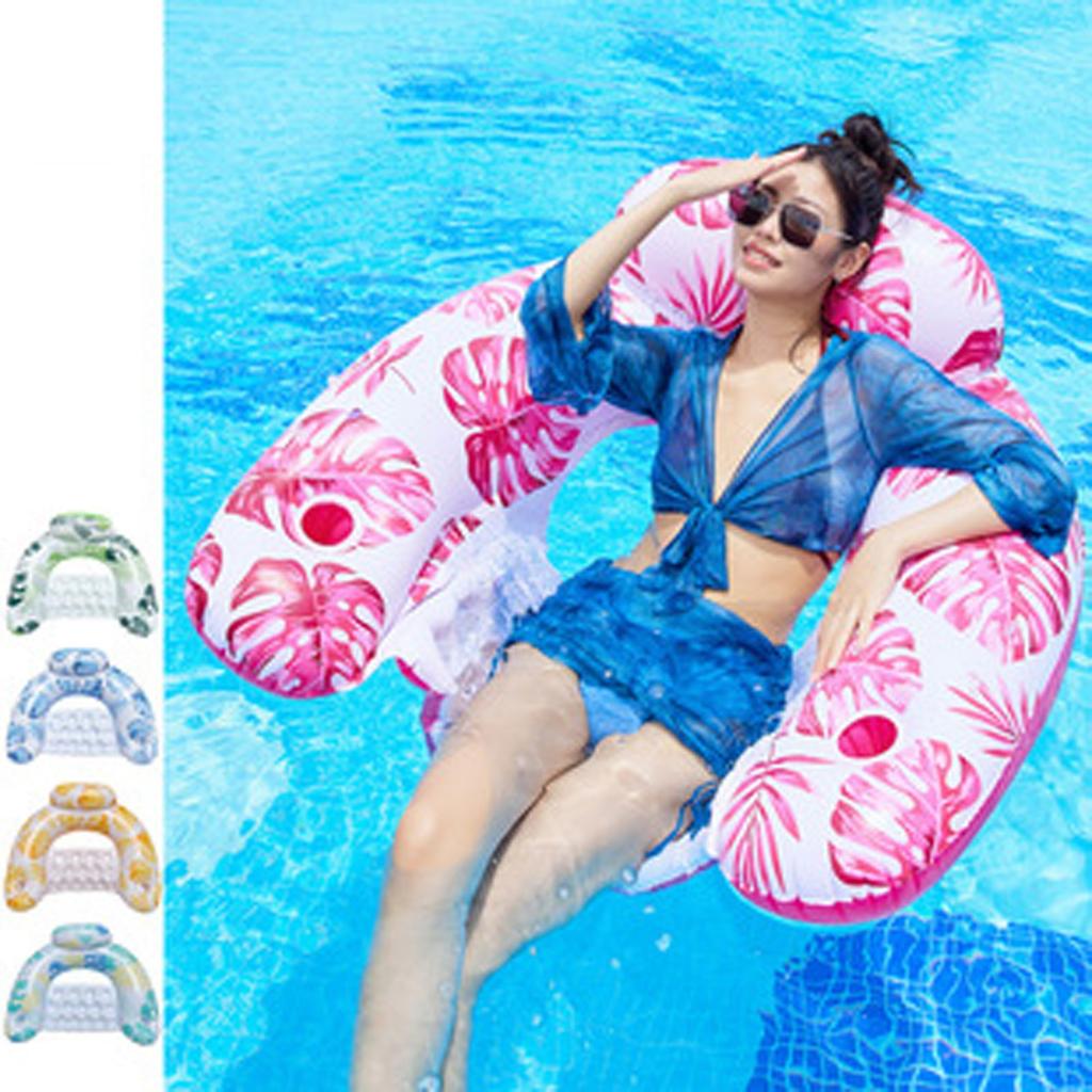 Adult Inflatable Floating Drainage Chair PVC Floating Bed Foldable Inflatable Bed