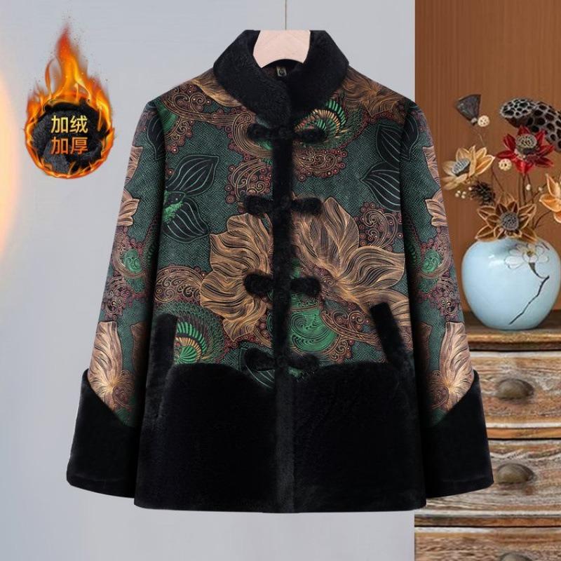 

Fleece and thickened padded clothes, new padded clothes, padded jackets, padded jackets for women to keep warm 5XL [recommended 150-80kg] зелёный