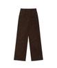 Ledeoli Pocket Stitch Straight Corduroy Pants [Brown]