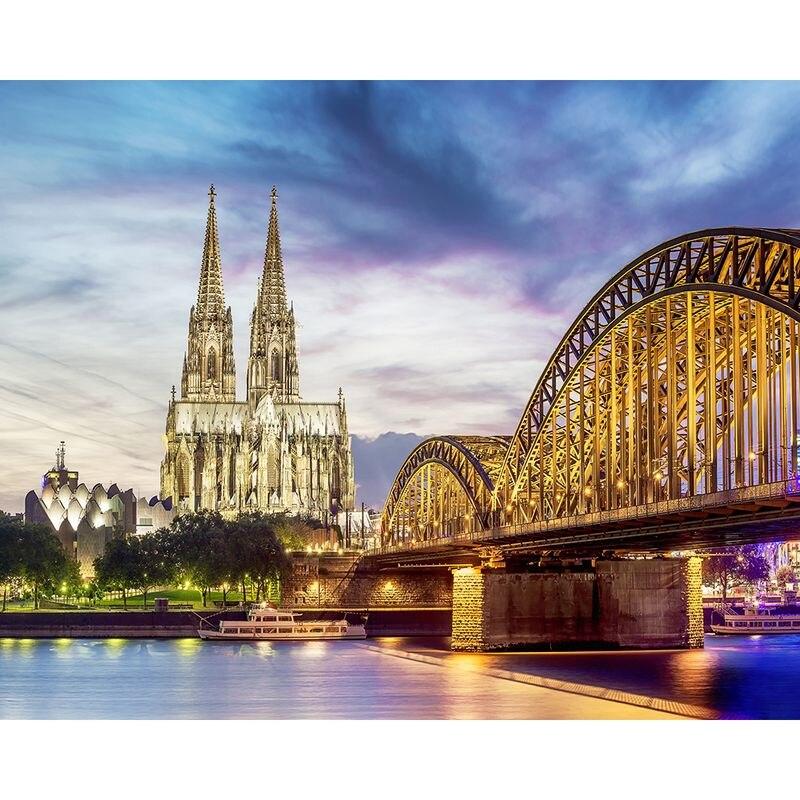 5D Diamond Embroidery City Landscape Full Drill Diamond Painting Cross Stitch  Mosaic Home Decoration