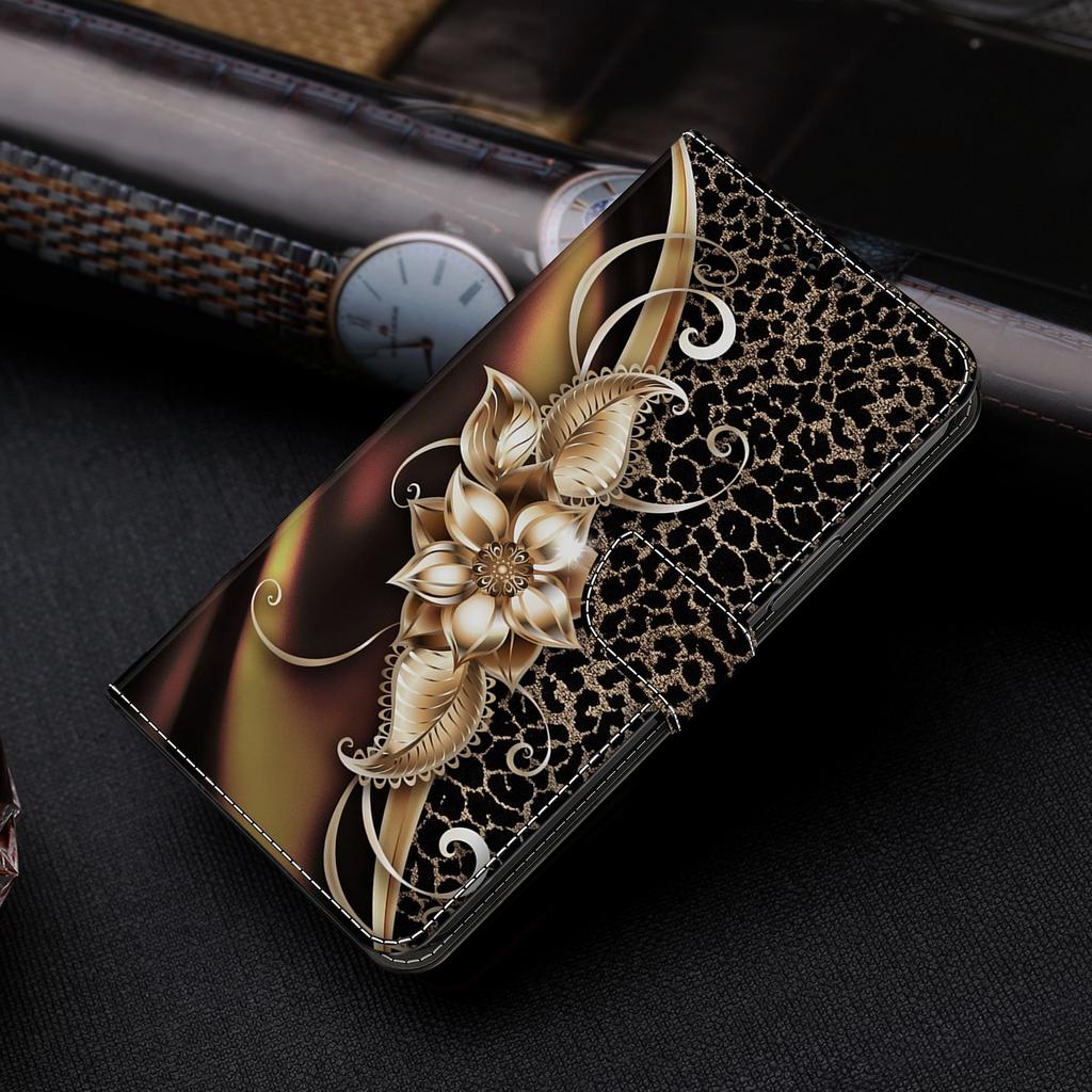 Für Honor 90 Pro Hülle PU-Leder Kartenfächer Handy-Rückseite Musterdruckdesign