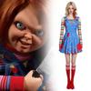 Childs Play Chucky Cosplay Dress With Polyester Fabric For Halloween Costumes