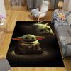 1pc Disney Star wars Yoda Pattern Carpet Area Rug Non slip Carpet Hand Washable Floor Mat Suitable For Living Room Bedroom Home Decor