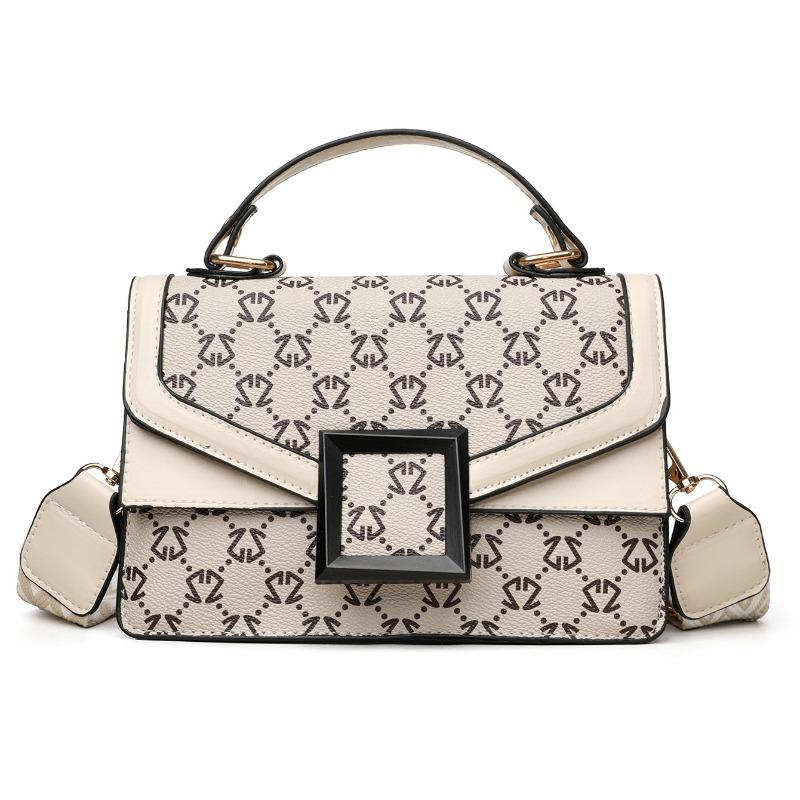 

Women s simple texture classic handbag new versatile messenger bag temperament fashionable commuter small square bag women