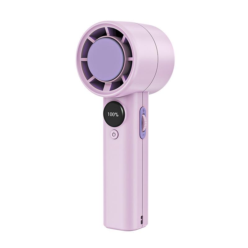 

Handheld Fan with 100-Speed Stepless Control & 12,000 RPM High-Speed Digital Display 150x60x50mm світло-фіолетового кольору