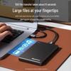 1TB & 2TB High-Speed Mobile Hard Drive with Encryption for PC and Phone.