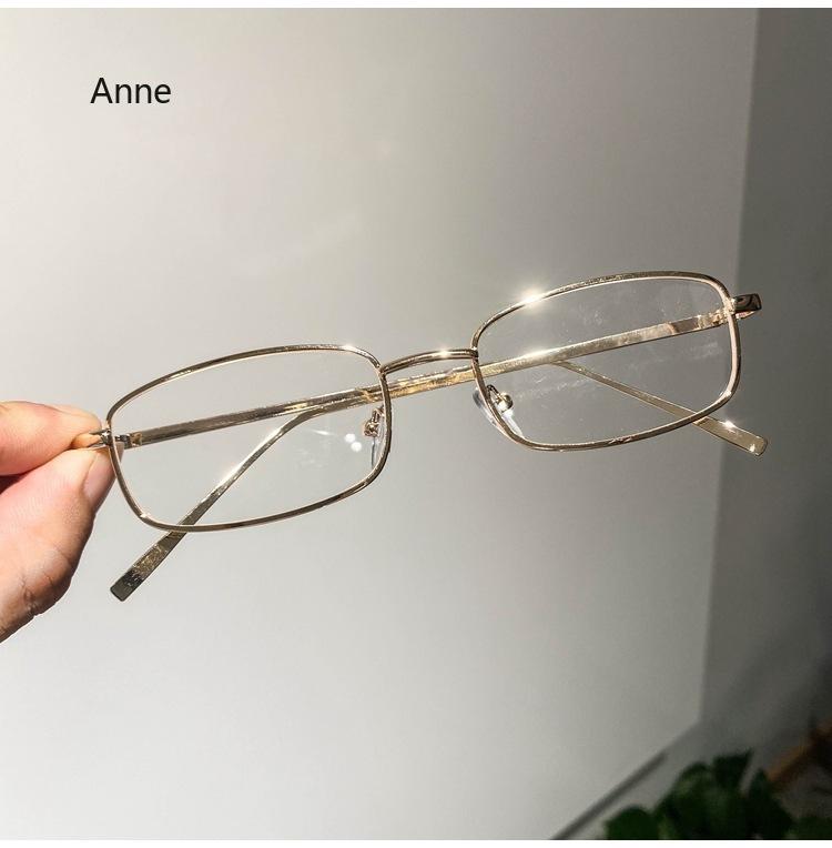 Latest Fashionable Metal Frame Optical-grade Spectacle Eyeglasses Ladies Near Sight Prescription-ready Glasses Women High-end Minus Diopters Eyewear