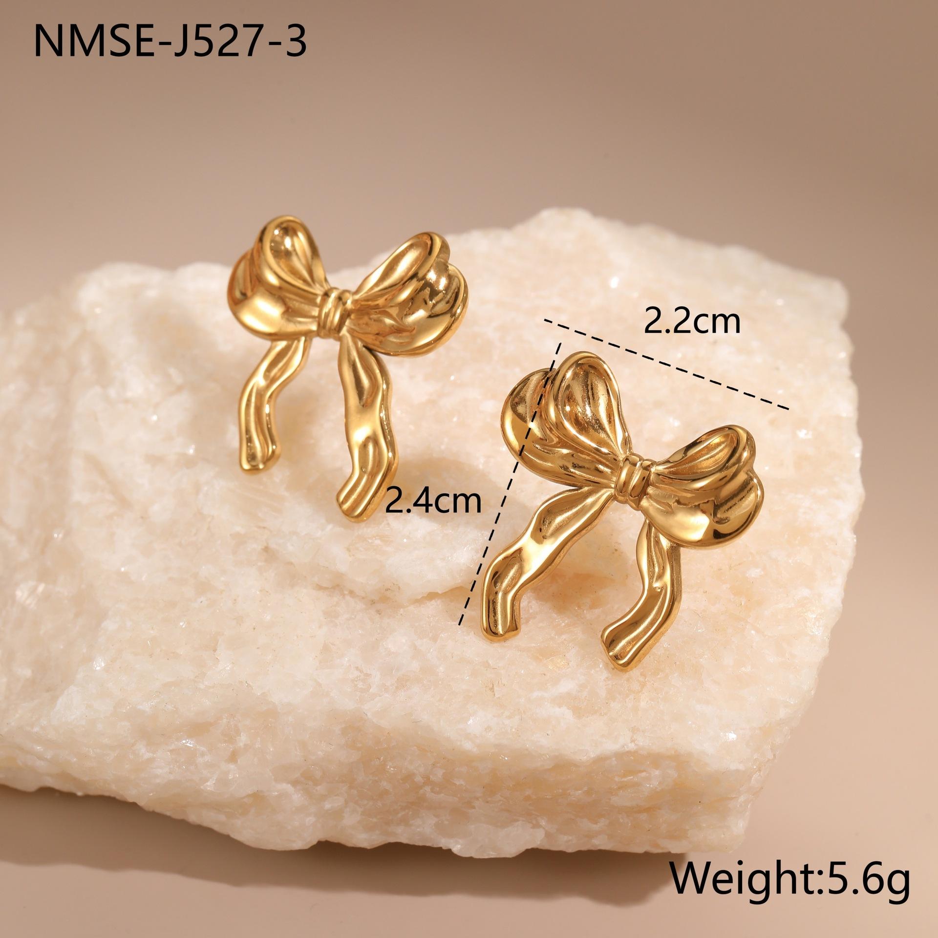 GEMCHIC Women s Fashion Bowknot Stainless Steel Earrings with Cubic Zirconia