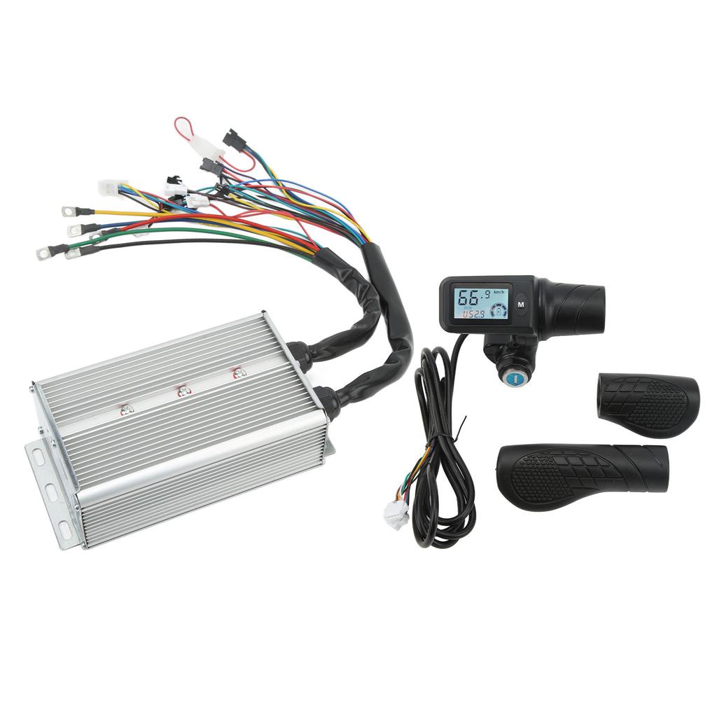 1500W 36V 48V Bürstenloser Motor Controller Set Gashebel LCD Panel mit Sperre Geschwindigkeitsregelung Schalthebel für