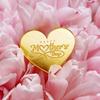 9Pcs/set Gold Flower Shape Mother's Day Cupcake Decor Acrylic Heart Best Mom Party Baking Cakes Dessert Decorations Supplies