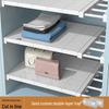 Expandable Wardrobe and Kitchen Storage Divider Shelf System