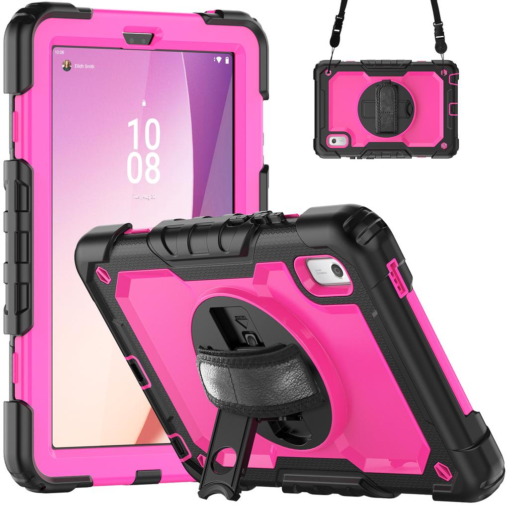 360 Rotatable Kickstand Armor Case for Lenovo M9 2023 9.0 Inch TB-310FU TB-310XU with Screen Protector Hybrid Cover Shockproof