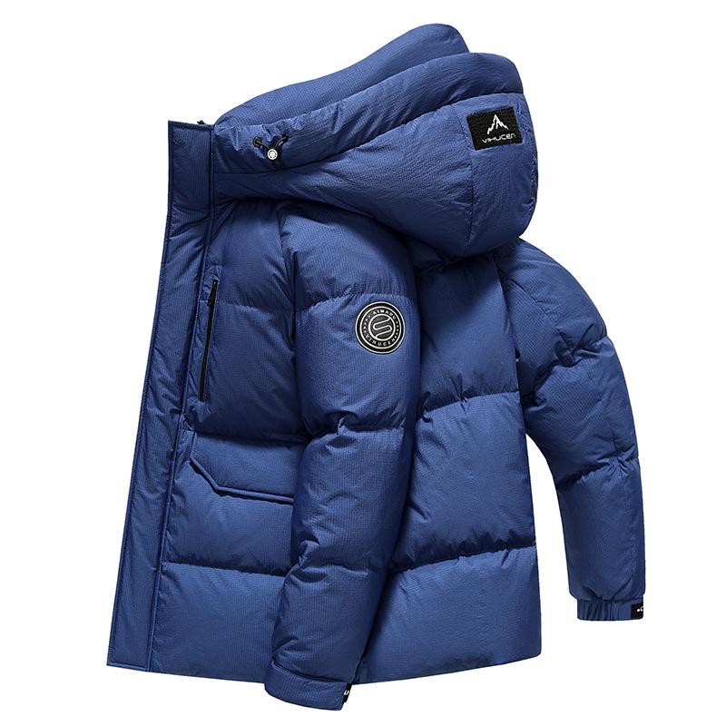 

Зимняя куртка с капюшоном для мужчин и женщин, утепленная молодежная куртка средней длины, пуховик XL