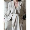Blazer de Lino para Mujer Primavera Lino Se Vende por Separado