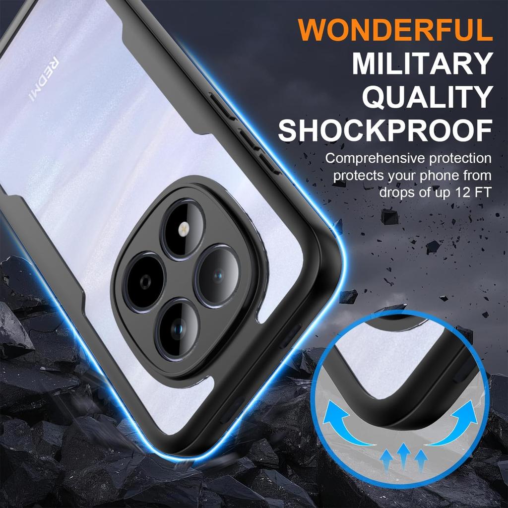 Full Body Protection Shockproof Case for Xiaomi Redmi Note 15 Pro 5G Pro+ Plus Protective Cover Screen Protector Fundas Coque