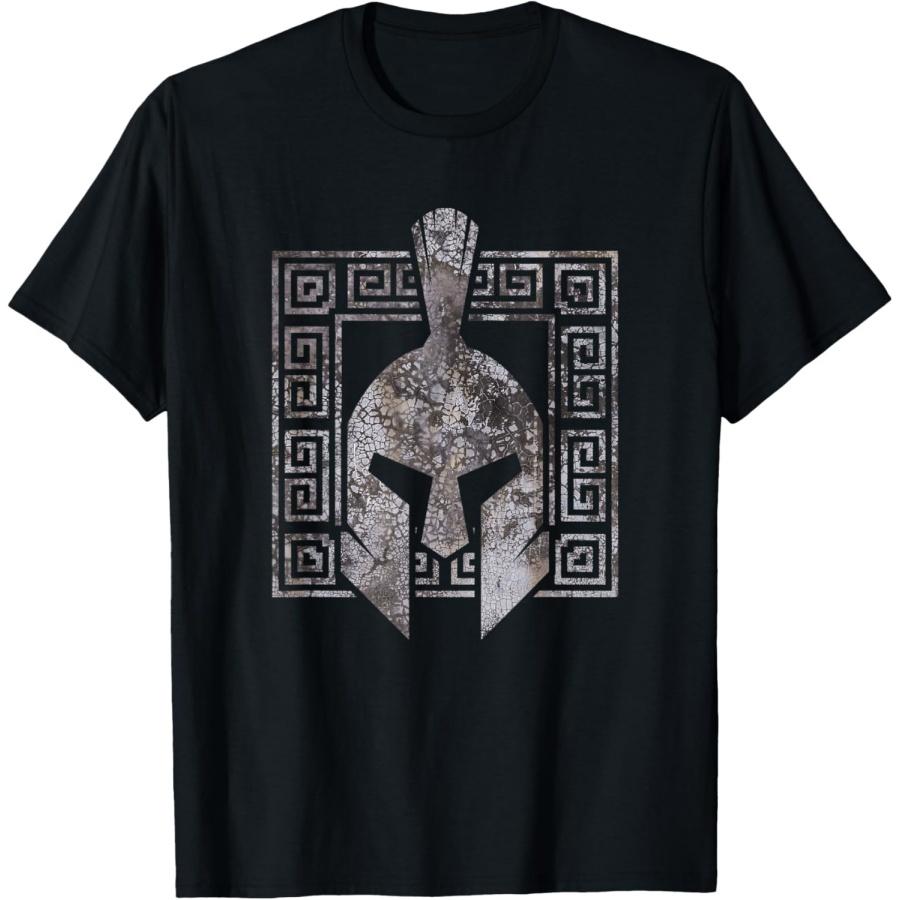 

Spartan Warrior Helmet Ancient Greek Vintage T-Shirt(1) S