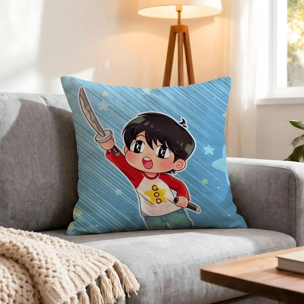 Anime Kotaro Lives Alone Cushion Cover 1Pcs Decorative Covers Soft Cushion Case For Sofa Couch Decor 40X40 45X45 Pillowcases
