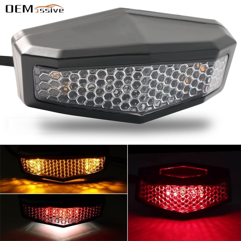 Signal Lamp Universal Motorcycle ATV LED Rear Tail Brake Stop Indicator Turn Signal Light for Bobber Enduro Dirt Bike Accessory