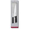 (Victorinox) Chef's Knife Set, Dishwasher Safe, with Chef's Knife and 2 Forks, Gift Boxed, Black. Convenient for BBQ and Grilling Steaks. S
