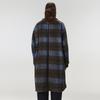 CROQUIS Men's 2023 Spring Retro Striped Mid-length Wool Coat