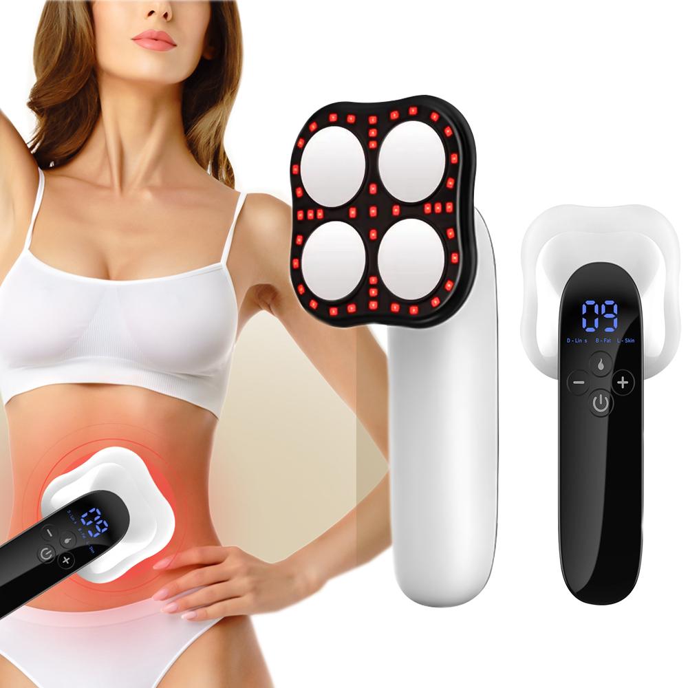 4 In1 Body Slimming Massager EMS Hot Compress Fat Burner Slim Shaping Device Infrared Vibration Weight Loss Cellulite Machine