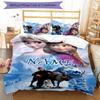 3pcs Frozen6 Cover Set - Personalized Name, HD Printed Bedding with 1 Cover and 2 Pillowcases - Perfect for Home Decor, Easy Care