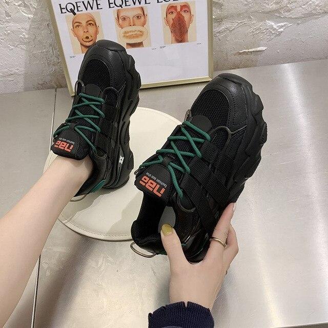 Buy Herfst Vrouwen Platform Sneakers Koreaanse Fashion Chunky Casual Schoenen  Merk Vrouw Sport Gevulkaniseerd Schoenen Tenis Vrouwel at affordable prices  — free shipping, real reviews with photos — Joom