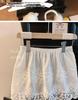 Korean High Waist Lace Mini Skirt - Women's Spring White Layered Design