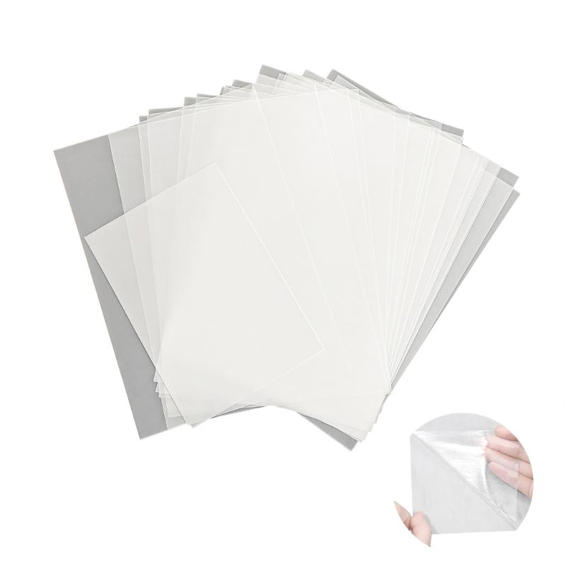 10 Pcs A3/A4 Adhesive Patches Double-Sided Adhesive Film Iron On Patches For DIY Projects And Fabric Decorations